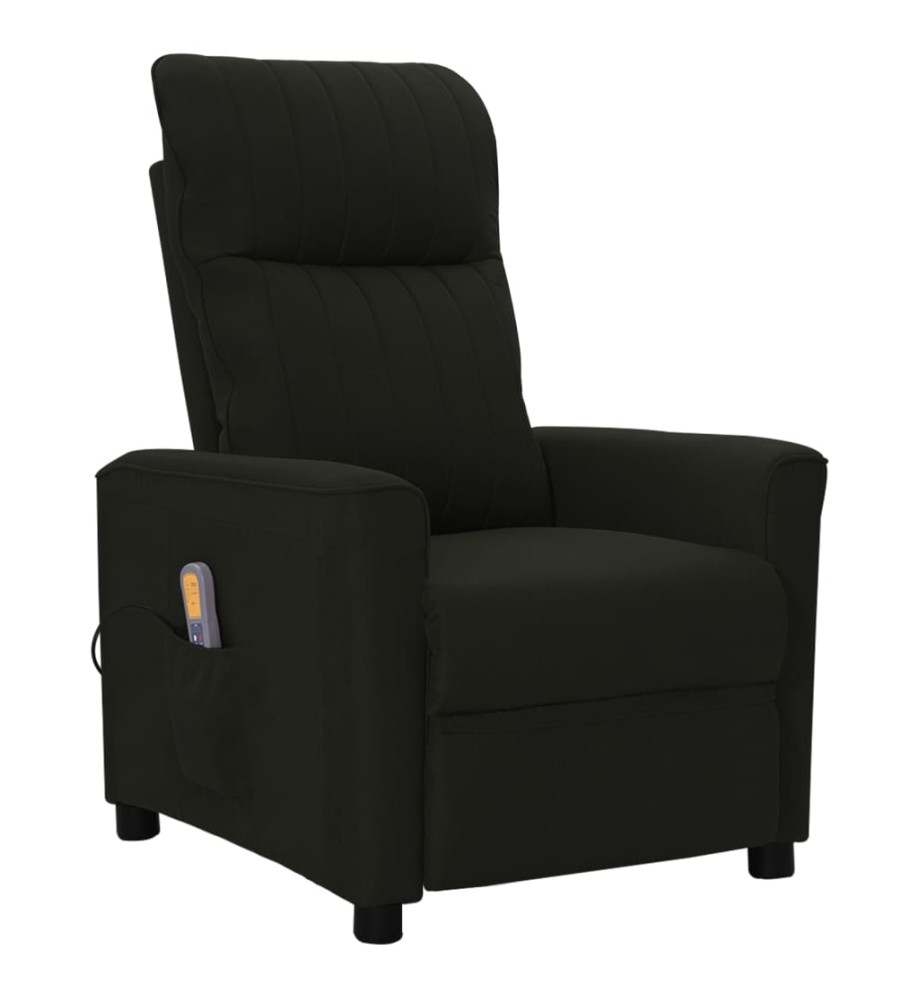 Fauteuil de massage Noir Tissu