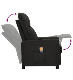 Fauteuil de massage Noir Tissu