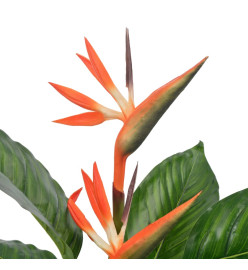 Plante artificielle Strelitzia avec pot Rouge 100 cm