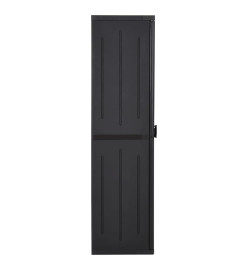 Armoire de rangement de jardin Noir 65x45x172 cm PP Rotin