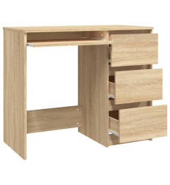 Bureau Chêne sonoma 90x45x76 cm Aggloméré