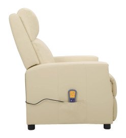 Fauteuil de massage Crème Similicuir