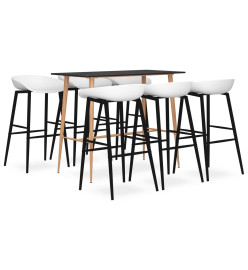 Ensemble de bar 7 pcs Noir et blanc