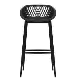 Chaises de bar lot de 4 noir