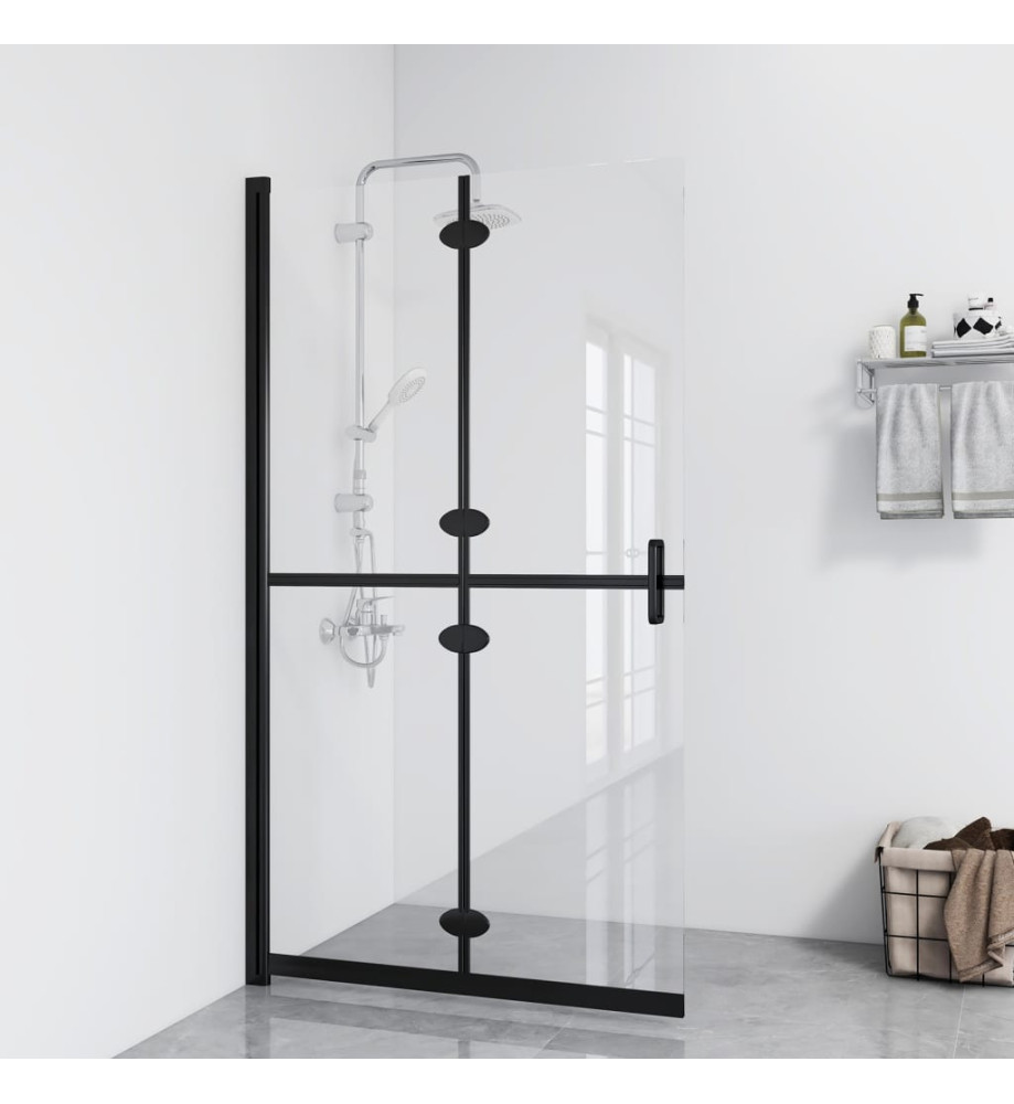 Paroi de douche pliable Verre ESG transparent 90x190 cm