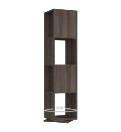 Armoire rotative Gris/chêne Sonoma 34,5x34,5x147,5 cm Aggloméré