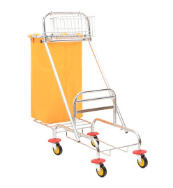 Chariot de nettoyage avec seaux et essoreuse tissu PP&Oxford