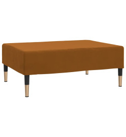 Repose-pied Marron 78x56x32 cm Velours