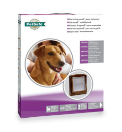 PetSafe Porte à 2 voies pour chiens 755 Medium 26,7 x 22,8 cm Marron