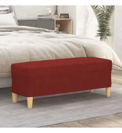 Banc Rouge bordeaux 100x35x41 cm Tissu