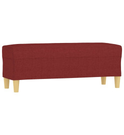 Banc Rouge bordeaux 100x35x41 cm Tissu