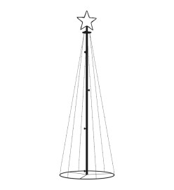 Arbre de Noël cône 108 LED Blanc froid 70x180 cm