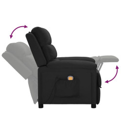 Fauteuil de massage Noir Tissu