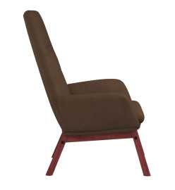 Chaise de relaxation Marron Tissu