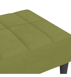 Repose-pied Vert clair 78x56x32 cm Velours