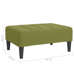 Repose-pied Vert clair 78x56x32 cm Velours