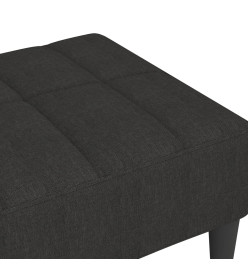 Repose-pied Noir 78x56x32 cm Tissu