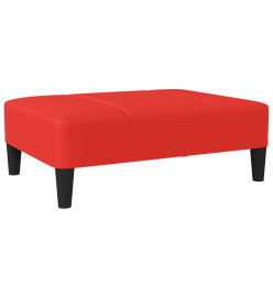 Repose-pied Rouge 78x56x32 cm Similicuir