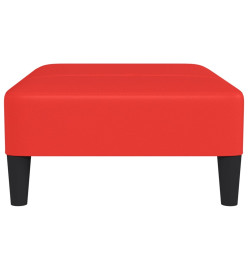 Repose-pied Rouge 78x56x32 cm Similicuir