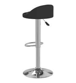 Tabourets de bar lot de 2 noir similicuir