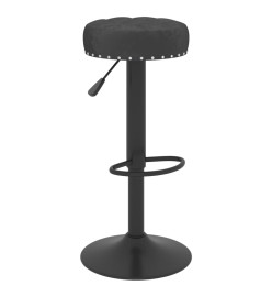 Tabourets de bar 2 pcs Noir Velours