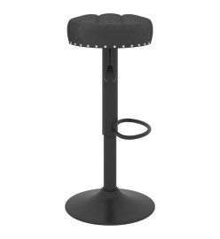 Tabourets de bar 2 pcs Noir Velours