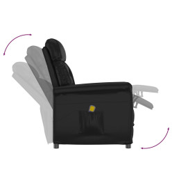 Fauteuil de massage Noir Similicuir