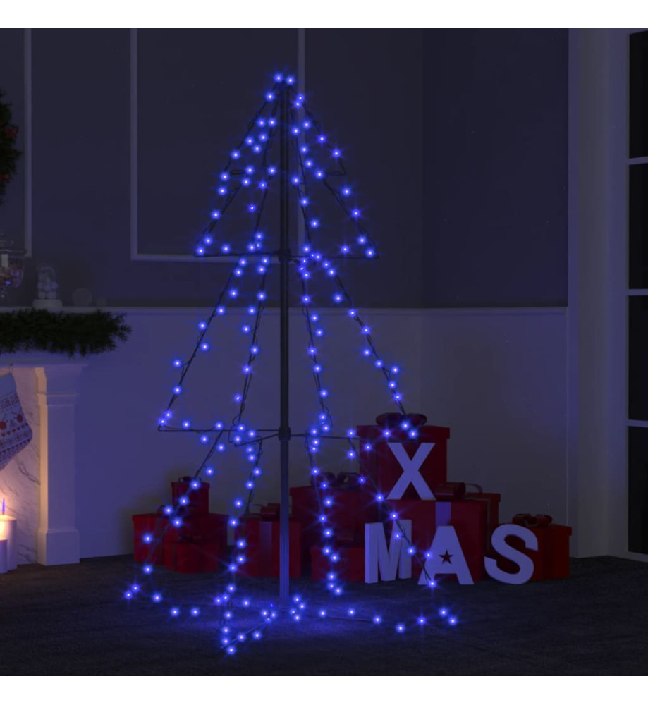 Arbre de Noël cône 160 LED d'intérieur/d'extérieur 78x120 cm