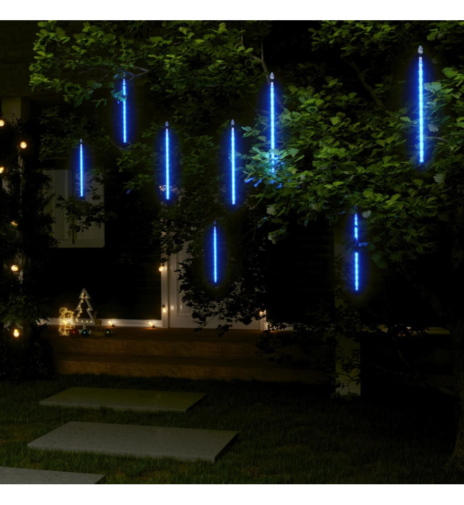 Guirlandes lumineuses 8 pcs 30 cm 192 LED bleu