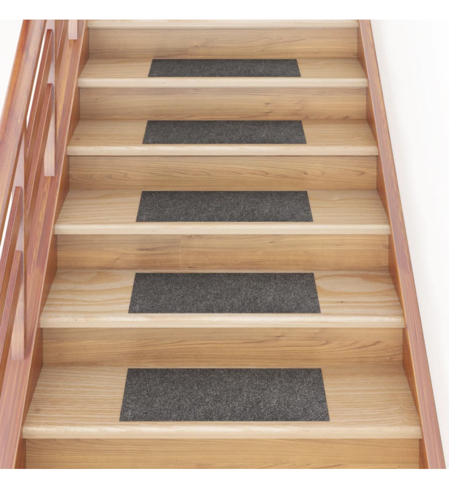 Tapis d'escalier autocollants Rectangulaire 15 pcs 60x25 cm