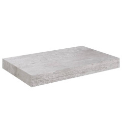 Étagère murale flottante gris béton 23x23,5x3,8 cm MDF