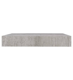 Étagère murale flottante gris béton 23x23,5x3,8 cm MDF