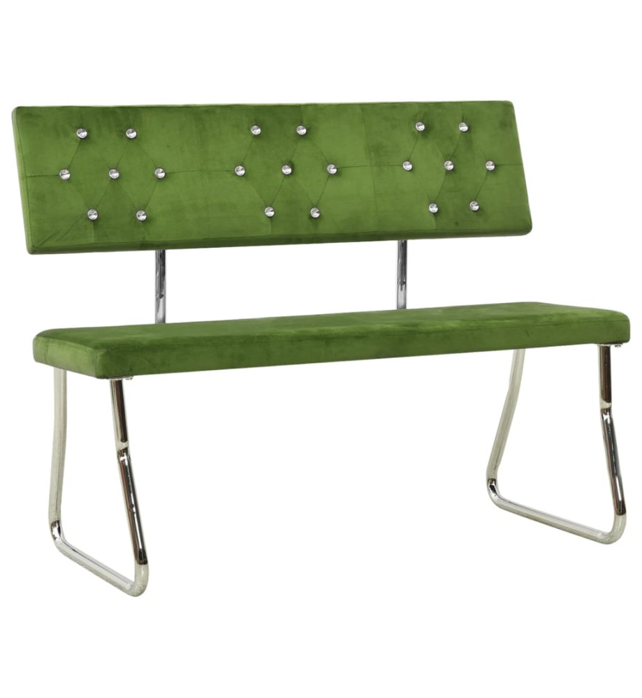 Banc 110 cm Vert clair Velours