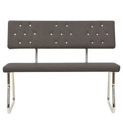 Banc 110 cm Gris anthracite Similicuir