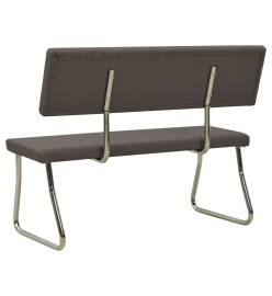 Banc 110 cm Gris anthracite Similicuir