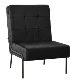 Chaise de relaxation 65x79x87 cm Noir Velours