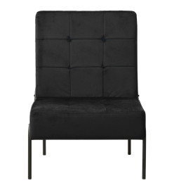 Chaise de relaxation 65x79x87 cm Noir Velours