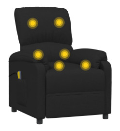 Fauteuil de massage Noir Tissu