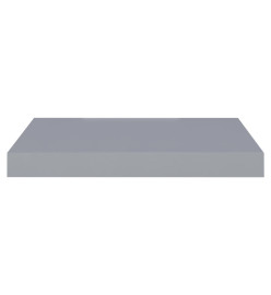 Étagère murale flottante gris 40x23x3,8 cm MDF