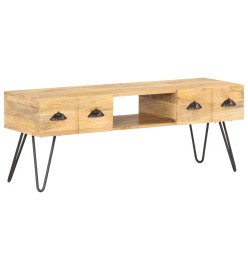 Meuble TV 120x35x45 cm Bois solide de manguier