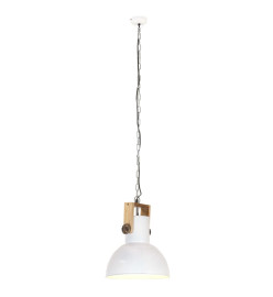 Lampe suspendue industrielle 25 W Blanc Rond Manguier 32 cm E27