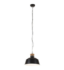 Lampe suspendue industrielle 32 cm Noir E27