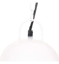 Lampe suspendue industrielle 25 W Blanc Rond 32 cm E27