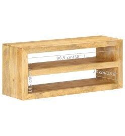 Meuble TV 107x35x45 cm Bois de manguier solide