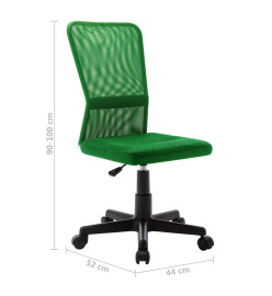 Chaise de bureau Vert 44x52x100 cm Tissu en maille