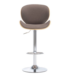 Tabouret de bar Taupe Tissu