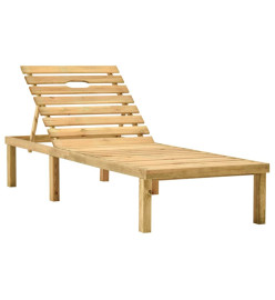 Chaise longue Bois de pin imprégné