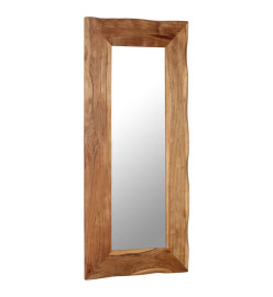 Miroir cosmétique 50x110 cm Bois solide d'acacia