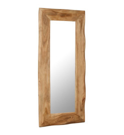 Miroir cosmétique 50x110 cm Bois solide d'acacia