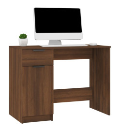 Bureau Chêne marron 100x50x75 cm Bois d'ingénierie